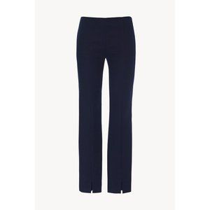 NWOT The Row dark navy blue stretch cotton slim leg Sorocco trousers pants